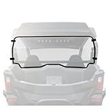 ALMULOO Clear Rear Windshield with Vent Holes Compatible with 2023–2025 CFMOTO ZForce 950 Sport / Sport 4 / Trail & 800 Trail, PC + Rubber Plastic For All-Weather Riding UTV Accessories