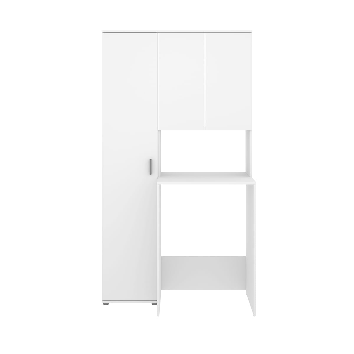 DEKIT - Conjunto DE Armario con 1 Puerta Y Mueble para Lavadora con ALTILLO 190x102,3x62cm