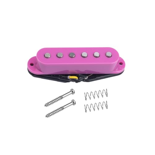 Micro guitare électrique céramique 48mm bobine simple type Strat violet