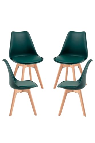 Regalos Miguel - Packs Sillas Comedor - Pack 4 Sillas Synk Basic - Verde Oscuro Regalos Miguel - Packs Sillas Comedor - Pack 4 Sillas Synk Basic - Verde Oscuro