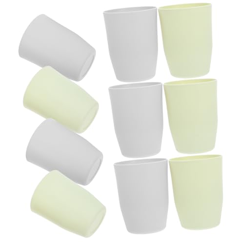 DECORNIJIA 10 Piezas Taza De Enjuague Bucal Jarra Taza De Café Botella De Agua Drenar Boca Zalamero Bebiendo Tapa Taza De Viaje De Café Plegable Exprimidor Menta Cepillo De Páginas