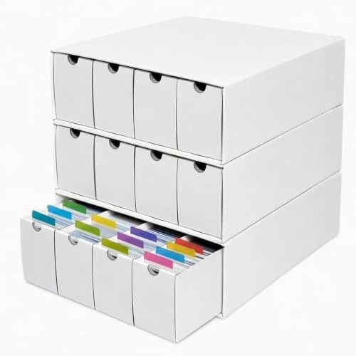 MTG Card Storage Box, Cardboard Trading Card Box W/ Dividers for Sports TCG