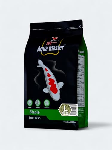 Aqua Master Koi Staple Fish Food Large Pellet, 2.2-Pound