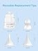 Nasal Aspirator Replacement Parts Compatible with GROWNSY, X-Bosak, Watolt Nose Sucker for Baby & Toddlers, Suction Chamber and 6pcs Silicone Tips Replacement Kit
