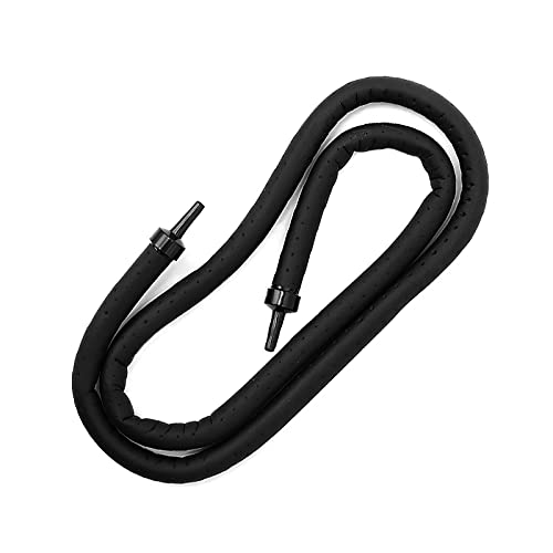 TopHomer Luftschleier für Aquarien, Wandbelüfter, flexibler Gummi-Kunststoff, Aquarium-Schlauchpumpe, Luftstein, Blasenstange, Rohr, 120 cm, Doppelkopf