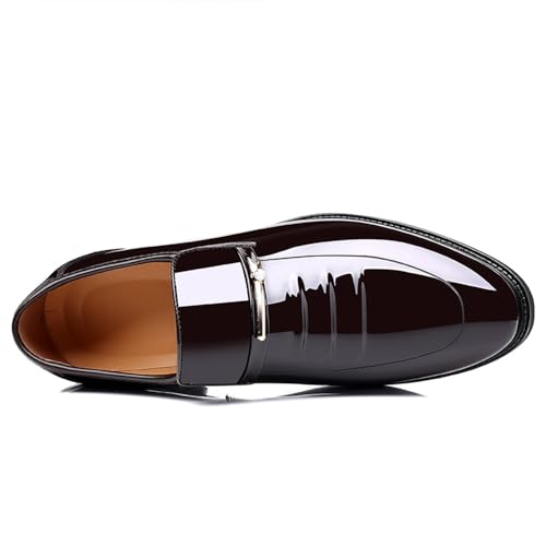 Image of Men's Dress Shoes Business Shoes Patent Leather Formal Derby Fashion Oxford Tuxedo Shoes