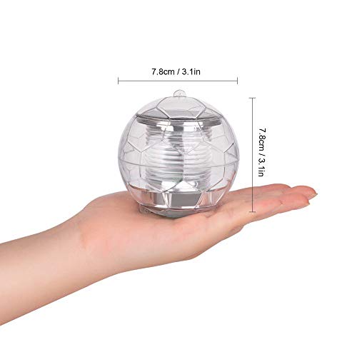 Lanterna flutuante Ajcoflt com LED impermeável de 7 cores alimentado por energia solar e mudança aut