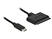 Produktbild Delock Konverter SuperSpeed USB USB 3.1 Gen 2 mit USB Type-C Stecker SATA 22 Pin Schwarz