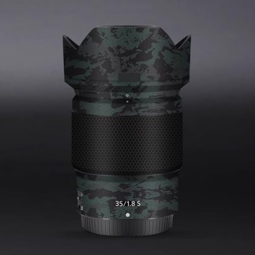 Autocollant vinyle pour objectif Nikon Z 35mm F1.8S film de protection vert foncé