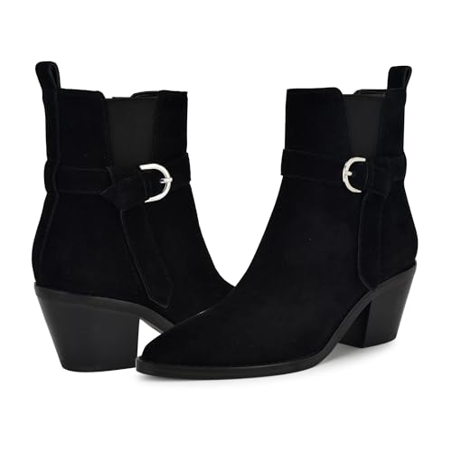 Bottines Lemone Nine West en daim noir taille 37 pour femme