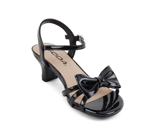 Image of Soda Girly-2 Children's Girl's Open Toe Slingback Block High Heel Sandals