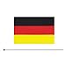 Germany Stick Flag,TSMD 50 Pack Hand Held Small German National Flags On Stick,International World Country Stick Flags Banners,Party Decorations For World Cup,Sports Clubs,Festival Events Celebration