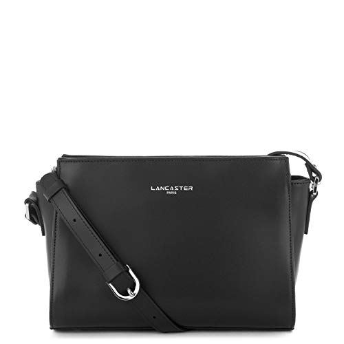 LANCASTER Petit sac trotteur Smooth en cuir véritable noir pour femme