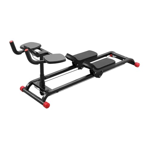 Nsaroche Climbing Machine Aparato de Stepper Y Escalada Multifunción Equipo Compacto para Entrenamiento Interior Máquina Portátil Ejercicio Capacidad, Rojo Negro