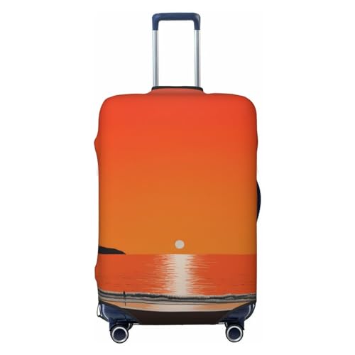 Sunset over Water Luggage Cover Stylish Suitcase Covers for Luggage Tsa Approved, Elastic Washable Suitcase Protector Anti-Scratch Travel Baggage Covers for 18-32 inch Luggage