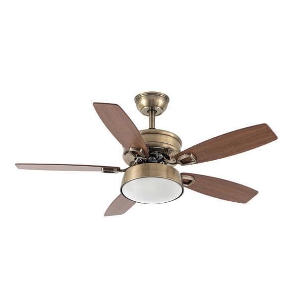 Brightium Ventilador DC 30W con 5 aspas, 6 velocidades, 3 colores, control remoto, memoria y temporizador, ideal para refrescar ambientes.
