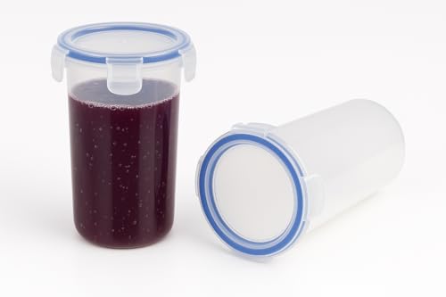 Image of 500 ml Leakproof Plastic Tumbler with Lid Set of 2 | Clip & Lock Glass with Lid | Unbreakable, BPA-Free, Travel-Friendly, Water Juice Milk Coffee Storage Cup | Multipurpose Drinkware