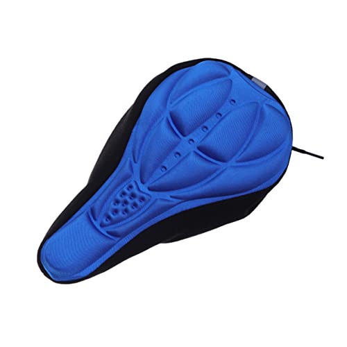 Mountain Bike Saddle Bike Cover 3D Bike Saddle Pad Dirt Bikes Horse Saddle Pad Kids'+Bicycles Gel Cushion Seat Cushion Blue Cycling Equipment Sponge Child Bike Saddle