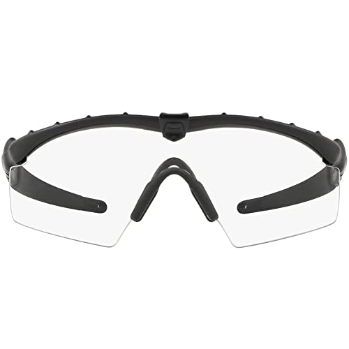 Oakley Mens OO9213 M Frame 2.0 Industrial Rectangular Sunglasses, Matte Black/Clear Polarized, 32 mm - image 2