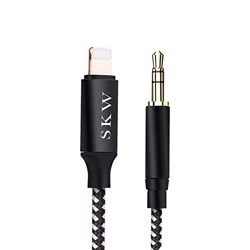 SKW Lightning 3.5mm aux P[u[Apple MFiF] iphone ϊ Cz HIFI ϋviC҂ HIFI Aux R[h wbhtH Xs[J[ȂǂɐڑiPhone14 Plus/Pro iPh