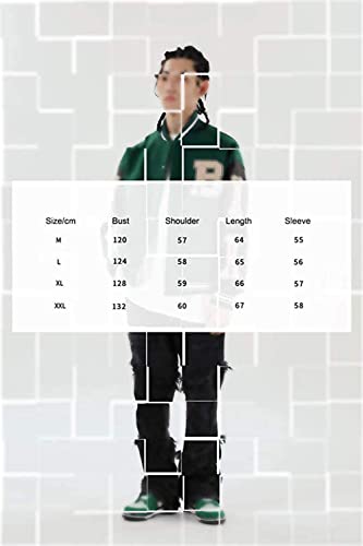 IFIKK Giacca da Baseball da Uomo Giacca Varsity