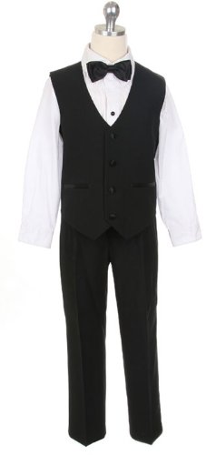 Sweet Kids Baby-Boys 3 Button Dinner Jacket Tuxedo 12M Med Ivory (Sk M110A)