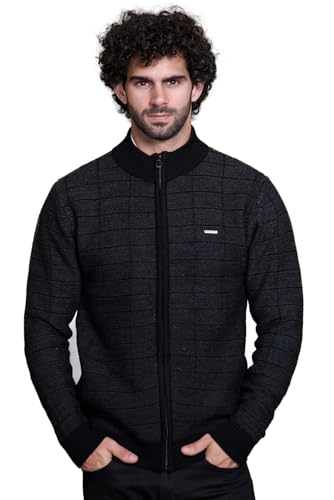 Image of GODFREY Full Sleeve Zipper Sweater for Man Winter Wear -Mens Woolen Sweaters Turtle Neck
