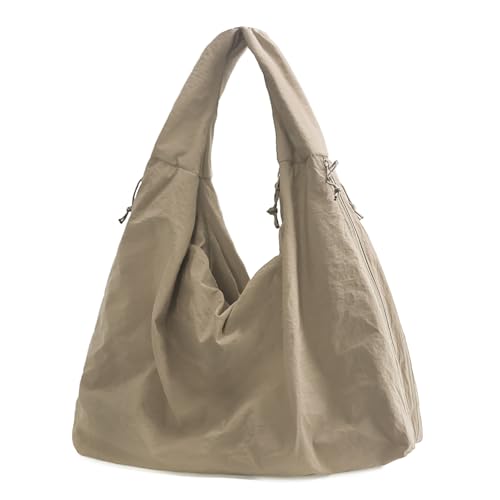 Image of KAMEILONG Large Nylon Hobo Bag Women Crescent Shoulder Bag Vintage Tote Bag Casual Shopper Handbag for Women