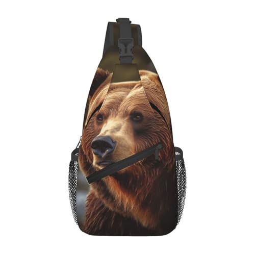 Bolso Cruzado Hombre Mochila Bandolera Negra miniatura 1