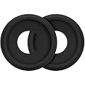 Canomo 2 Packs Molded Small Ceiling Medallion Chandelier Medallion for Light Fixtures and Ceiling Fans, 10"OD x 4"ID, Matte Black