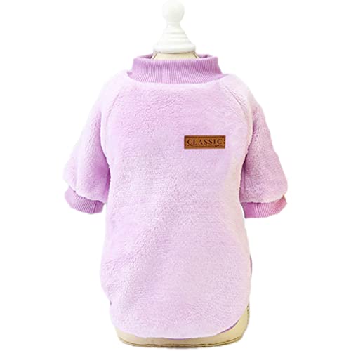 Image of Dog Sweaters for Small Dogs, Soft Fleece Puppy Clothes, Warm Winter Coat