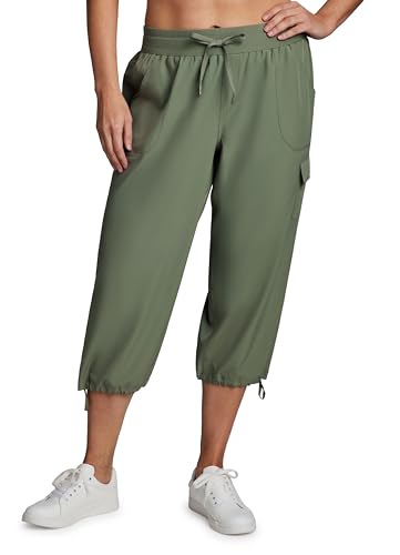 CAPRI RIB PANTS【size1】 Amazon.com: RBX Women's Plus Size Lightweight Drawstring Cargo