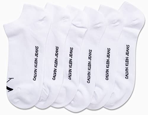 Image of Calvin Klein Womens No Show Socks - 6 Pack Non Slip Heel Lightweight Cotton Blend Low Cut Invisible Socks for Women