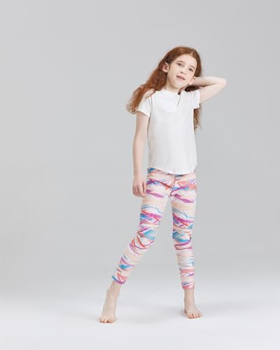 Girls Rash Guard 2-Piece Swimsuit Set Short Sleeve Quick Dry with UPF 50+ Sun Protection4