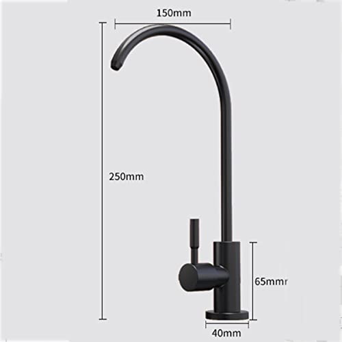Robinet de cuisine à osmose inverse en finition acier brossé