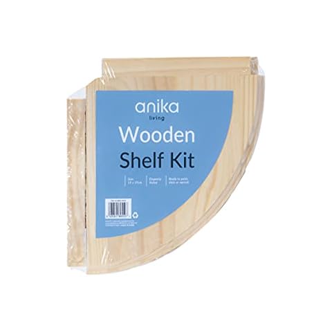 Étagère d'angle Anika en bois Cover