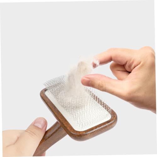 Peigne pour chat à poils longs avec manche long de toilettage et massage - 6