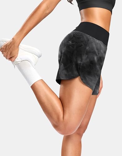 Image of G Gradual Women's Running Shorts with Mesh Liner 3 inch Workout Athletic Shorts for Women with Phone Pockets