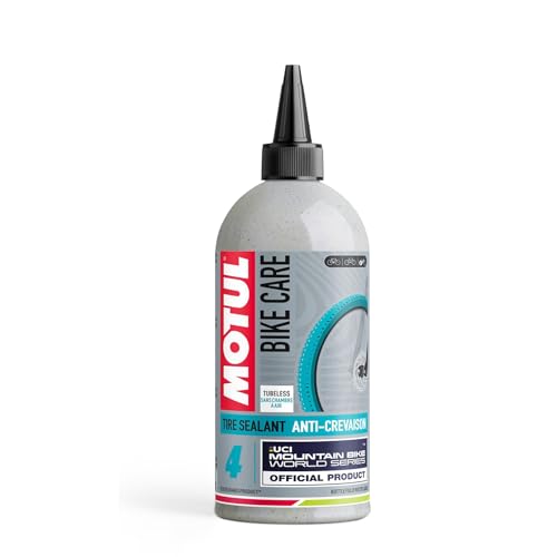 MOTUL Líquido Antipinchazos Preventivo para Bicicletas Off-Road, Neumáticos Sin Cámara, Pinchazos Pequeños y Medianos, Compatible con Bicicletas Eléctricas, Bike Care Tire Sealant Off Road, 500 ml