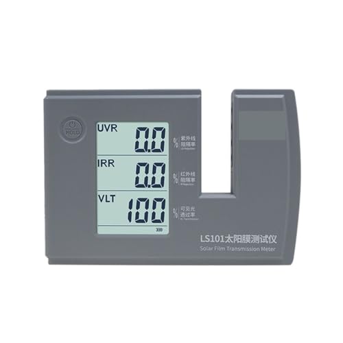 Transmission Meter, Solar Film Transmission Meter, Rejection Rate UVR IRR VLT Tester Window Tint Light