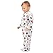 Emelivor Seashells White Starfish Newborn Baby One-Piece Sleepers Cotton Infant Footed Pjs for Boy Girls Kids