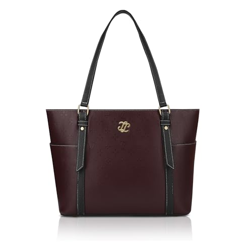 Image of Lavie Signature Women's Harisburg Monogram Tote Laptop Bag | Tote Laptop Bag for Work | Ladies Purse | Stylish Shoulder Bag | Gift for Women