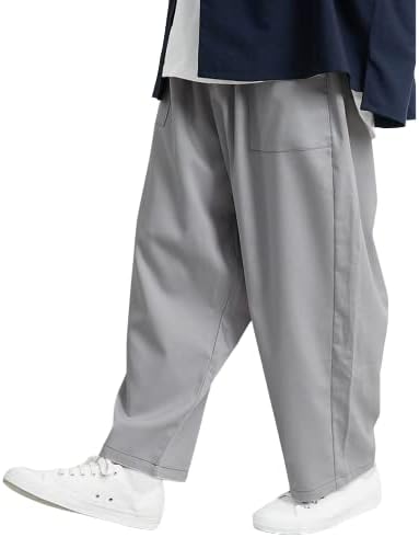 Amazon ワイドパンツ メンズ スーツのようなツヤ感 ゆったり リラックス 伸縮性 ワイドシルエット 落ち感 ルームウェア オシャレ 無地 サムディフ パンツ 通販