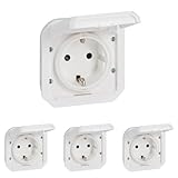 LEGRAND, Plexo New Einsatz, Feuchtraum-Steckdose, Schuko-Standard, inkl. Klappdeckel,...