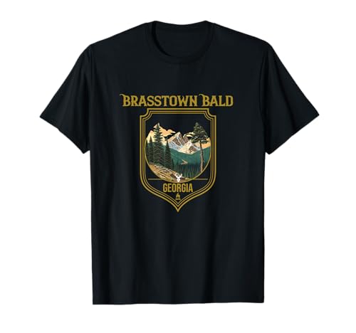 Brasstown Bald Souvenir Apparel - Brasstown Bald Hiking T-Shirt
