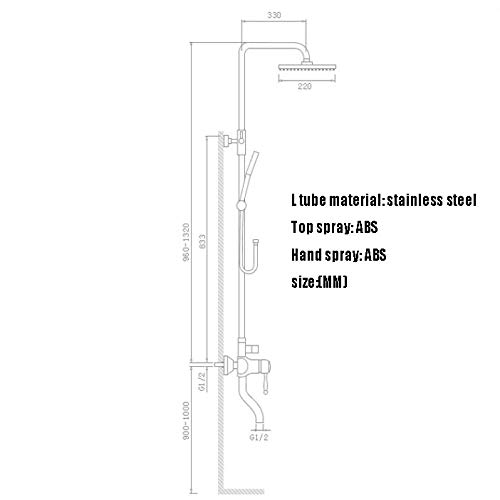 Hochdruck-Regner – Wandmontierte Duschköpfe mit hohem Durchfluss – leistungsstarker Sprinkler – Regentropfen mit 3 Funktionen – massive