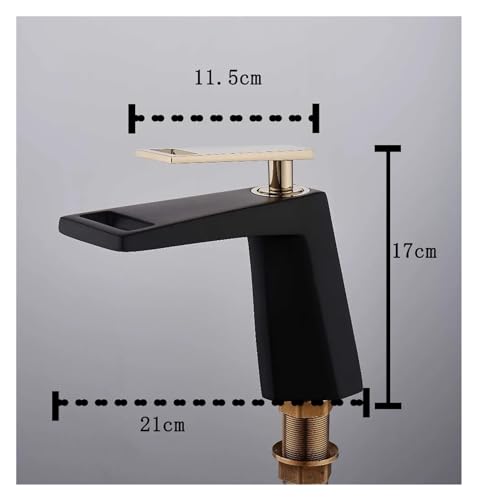 Grifo cascada monomando sin salpicaduras con cuerpo hueco moderno de baño 3