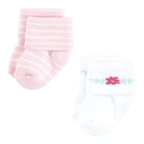 Image of Hudson Baby Baby 8-pack Cotton Rich Newborn and Terry Socks