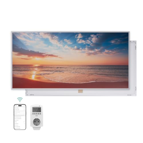 EMKE Infrarotheizung Bild (Meeresblick), 1200 W, 1195 × 595 mm