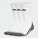 adidas Unisex Performance Climacool Cushioned Crew 3P Socks, White/Black, 40-42